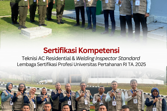 Sertifikasi Kompetensi Welding Inspector Standard LSP Unhan RI TA. 2025